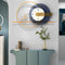 White and blue contemporary wall clock imported