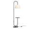 Black Floor lamp with modern shelf