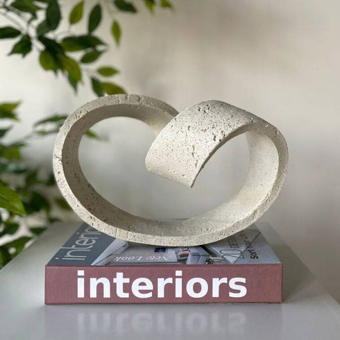 Textured Stone Infinity Sculpture