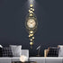 Golden Orbit Designer Wall Clock