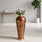 Hammered Metal Vase-Copper