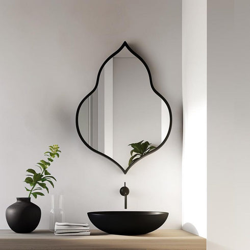 Leaf Shaped Wall Mirror