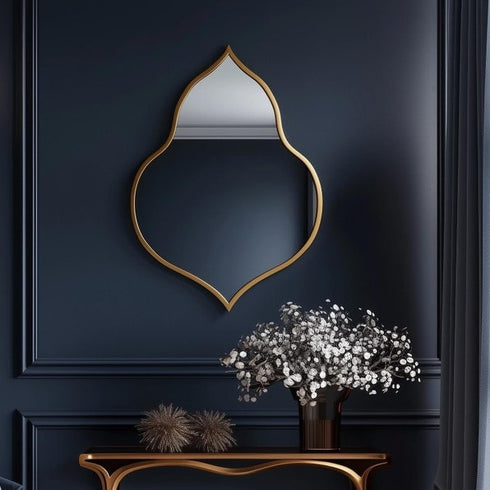 Leaf Shaped Wall Mirror