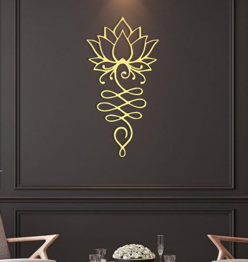 Lotus Flower Laser cut metal wall art