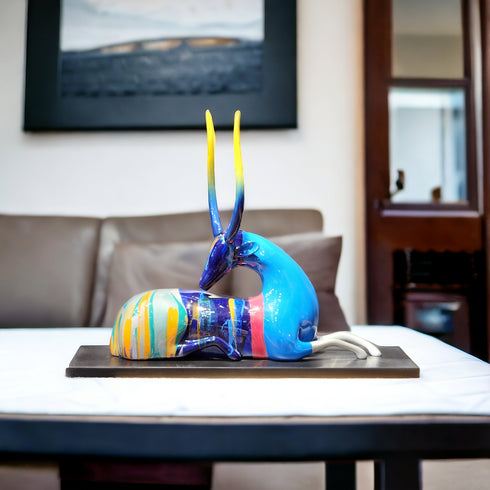 Colour Burst Deer Decor Piece