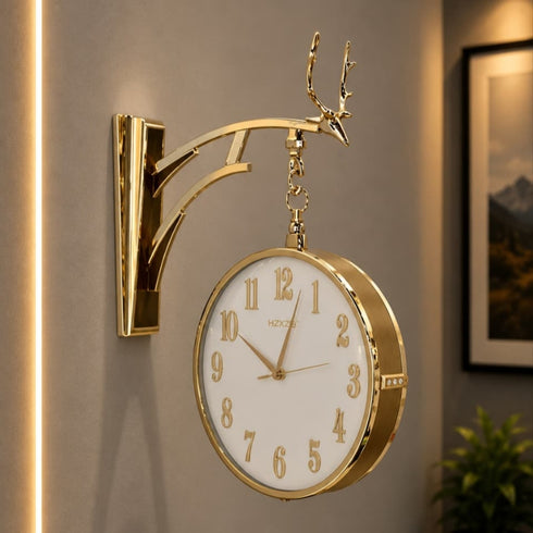 Dual Dial Station Clock- Style 2