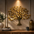 Golden Butterfly Tree metal Wall Art