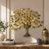 Golden Butterfly Tree metal Wall Art