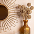 Decorative geometric mirror- 24 inch dia.