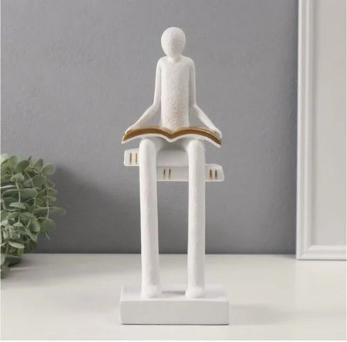 Reading a Book Decorative Artifacts- set of 2