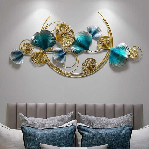 Blue Petals Metal Wall Art