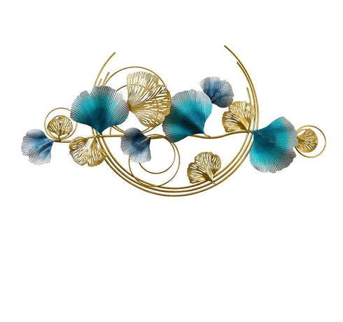 Blue Petals Metal Wall Art