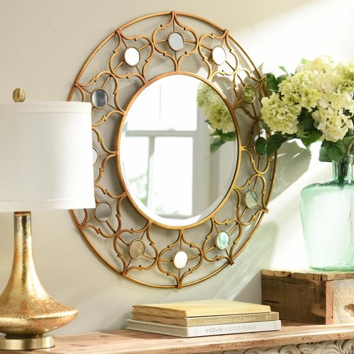 Gold Moroccan Mirror Rangdedecor