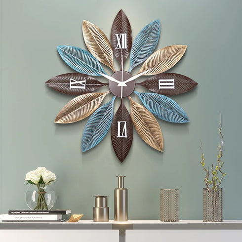 Leaf Wall Clock