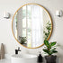 Golden Minimalist Wall Mirror