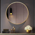 Golden Minimalist Wall Mirror