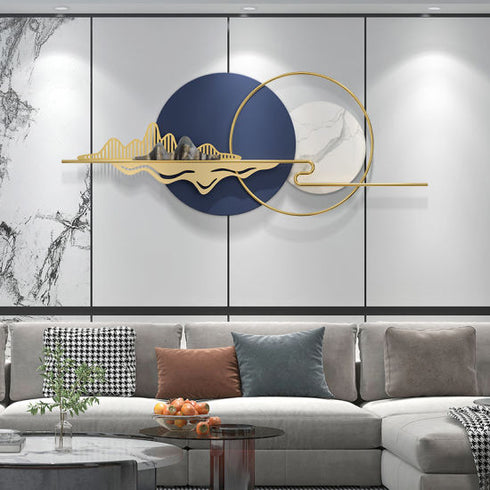 Modern circular Metal Wall Art