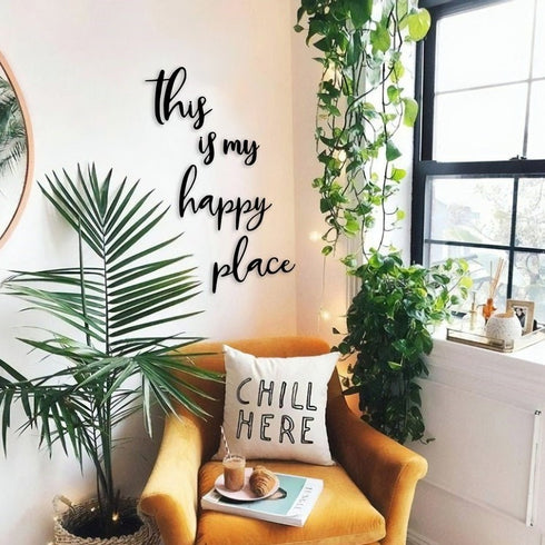 This is my Happy place metal wall art