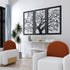 Tree 3 panel Laser cut metal wall art
