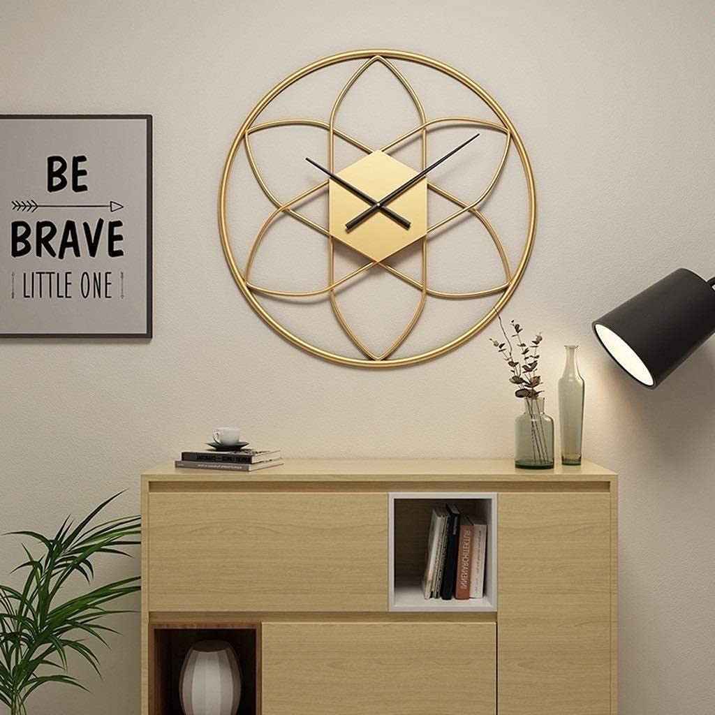 Golden Geometry wall Clock – Rangdedecor