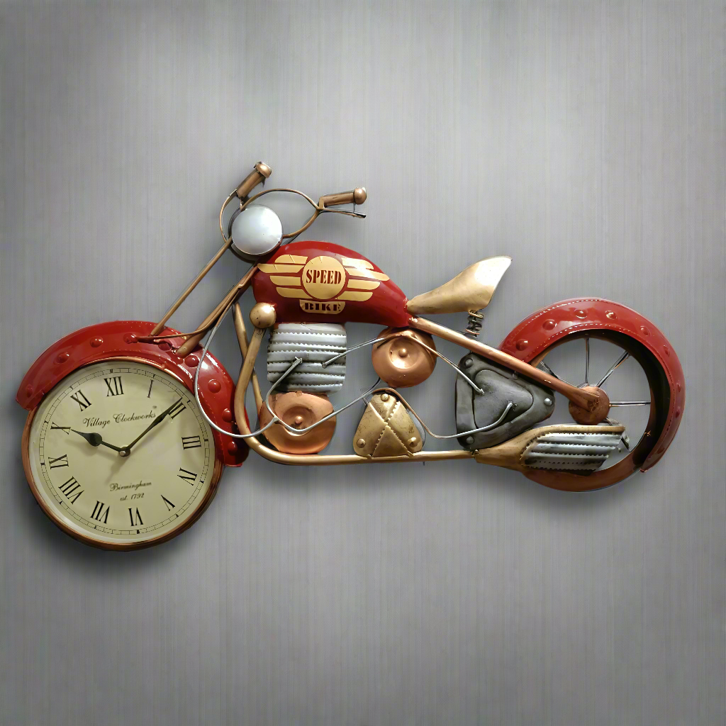 Red Bullet with wall clock – Rangdedecor